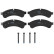 Brake Pad Set, disc brake COTEC GDB1780 TRW, Thumbnail 4