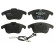 Brake Pad Set, disc brake COTEC GDB1818 TRW