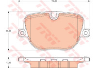 Brake Pad Set, disc brake COTEC GDB1824 TRW