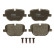 Brake Pad Set, disc brake COTEC GDB1824 TRW, Thumbnail 3