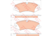Brake Pad Set, disc brake COTEC GDB1825 TRW