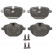 Brake Pad Set, disc brake COTEC GDB1840 TRW