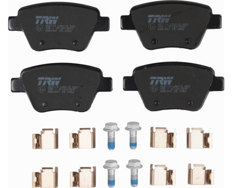 Brake Pad Set, disc brake COTEC GDB1841 TRW, Image 3