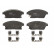 Brake Pad Set, disc brake COTEC GDB1847 TRW