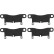 Brake Pad Set, disc brake COTEC GDB1875 TRW, Thumbnail 4