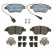 Brake Pad Set, disc brake COTEC GDB1891 TRW