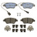 Brake Pad Set, disc brake COTEC GDB1891 TRW, Thumbnail 3