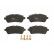 Brake Pad Set, disc brake COTEC GDB1893 TRW