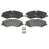 Brake Pad Set, disc brake COTEC GDB1898 TRW