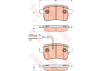 Brake Pad Set, disc brake COTEC GDB1905 TRW