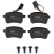 Brake Pad Set, disc brake COTEC GDB1905 TRW, Thumbnail 4