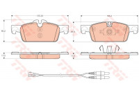 Brake Pad Set, disc brake COTEC GDB1929 TRW