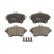 Brake Pad Set, disc brake COTEC GDB1933 TRW