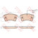 Brake Pad Set, disc brake COTEC GDB1941 TRW