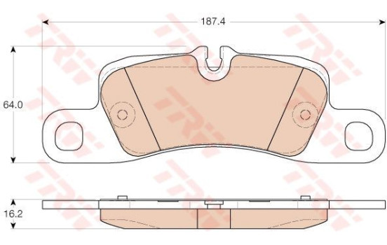 Brake Pad Set, disc brake COTEC GDB1962 TRW