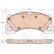 Brake Pad Set, disc brake COTEC GDB1969 TRW