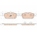 Brake Pad Set, disc brake COTEC GDB1970 TRW