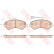 Brake Pad Set, disc brake COTEC GDB1982 TRW