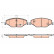 Brake Pad Set, disc brake COTEC GDB2027 TRW