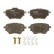 Brake Pad Set, disc brake COTEC GDB2036 TRW, Thumbnail 3
