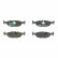 Brake Pad Set, disc brake COTEC GDB299 TRW