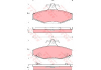 Brake Pad Set, disc brake COTEC GDB3135 TRW