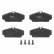 Brake Pad Set, disc brake COTEC GDB3168 TRW