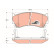 Brake Pad Set, disc brake COTEC GDB3180 TRW, Thumbnail 2