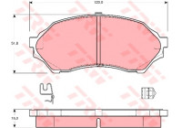 Brake Pad Set, disc brake COTEC GDB3193 TRW