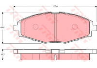 Brake Pad Set, disc brake COTEC GDB3195 TRW