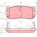 Brake Pad Set, disc brake COTEC GDB3203 TRW