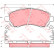 Brake Pad Set, disc brake COTEC GDB3205 TRW