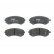 Brake Pad Set, disc brake COTEC GDB3208 TRW