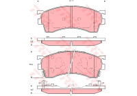 Brake Pad Set, disc brake COTEC GDB3209 TRW