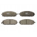 Brake Pad Set, disc brake COTEC GDB3222 TRW
