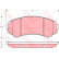 Brake Pad Set, disc brake COTEC GDB3246 TRW