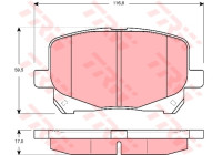 Brake Pad Set, disc brake COTEC GDB3248 TRW