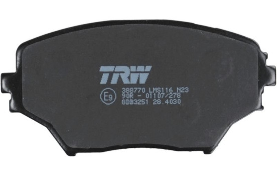 Brake Pad Set, disc brake COTEC GDB3251 TRW, Image 6