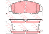 Brake Pad Set, disc brake COTEC GDB3268 TRW