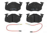 Brake Pad Set, disc brake COTEC GDB327 TRW