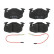 Brake Pad Set, disc brake COTEC GDB327 TRW