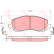 Brake Pad Set, disc brake COTEC GDB3287 TRW