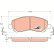 Brake Pad Set, disc brake COTEC GDB3287 TRW, Thumbnail 2