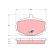 Brake Pad Set, disc brake COTEC GDB331 TRW