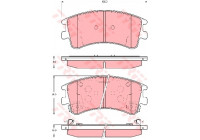 Brake Pad Set, disc brake COTEC GDB3310 TRW