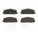 Brake Pad Set, disc brake COTEC GDB3311 TRW