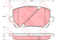 Brake Pad Set, disc brake COTEC GDB3315 TRW