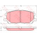 Brake Pad Set, disc brake COTEC GDB3338 TRW