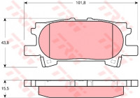 Brake Pad Set, disc brake COTEC GDB3339 TRW