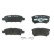 Brake Pad Set, disc brake COTEC GDB3341 TRW